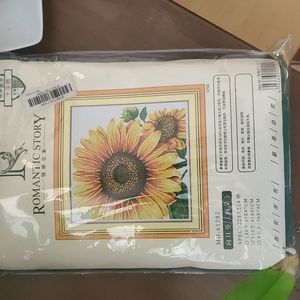 Sunflower 🌻 Stamped Cross Stitch